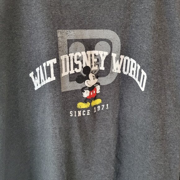 Walt Disney World Mens Shirt 3XL Tee Short Sleeve Gray Mickey Mouse NOV91E - Picture 5 of 8